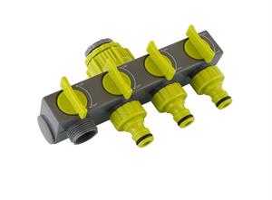 ตัวแยกสายยางน้ำ 4 ทาง ทำจากพลาสติกทนทาน สำหรับระบบชลประทานในสวน - Product Image 6