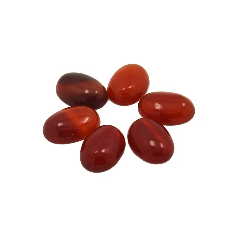 Wholesale Loose Red Agate Gemstone Natural Red Carnelian Stone For Rings Decoration