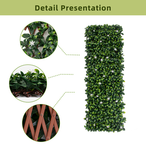 Giá Rẻ Hàng Rào Riêng Tư Màn Hình Liễu Hàng Rào Mở Rộng Nhân Tạo <span class=keywords><strong>Ivy</strong></span> Lá <span class=keywords><strong>Trellis</strong></span> Cho Cảnh Quan - Product Image 5
