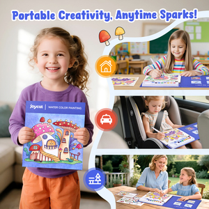 Bộ tranh màu nước Joycat 7 màu, sách vẽ tự làm dành cho học sinh, trẻ em, mô hình thương mại xuyên biên giới, đồ chơi tô màu - Product Image 4
