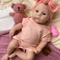 Muñecas Reborn de Silicona Realistas de 16 Pulgadas, Muñeca de Niña con Cuerpo Completo de Silicona Suave, Tacto Real, Hecha a Mano, Sin Pintar, para Artistas