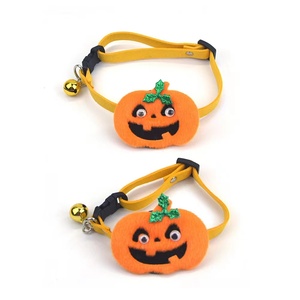 Artículos para mascotas de Halloween, collar para mascotas transfronterizo, collar para gatos, cuello de perro, collar de calabaza - Product Image 1
