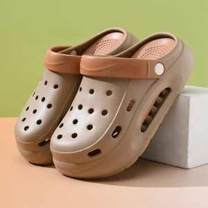 EVA Women's <b>Clogs</b> Thick Sole Non Slip Summer Beach Sandals Khaki Green Brown 5Cm Platform Shoes - Product Image 3