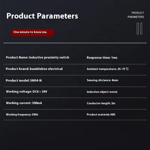 Sang trọng độ nhạy cao Quy Nạ<span class=keywords><strong>p</strong></span> gần chuyển đổi 3-wire PNP không có NC DC10-30V 5 mét jwk: SN04-N <span class=keywords><strong>P</strong></span> N2 P2 D D2 A1 A2 Y1 Y2 - Product Image 2