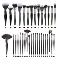 LILYWILD Ensemble de pinceaux de maquillage de luxe Ensemble complet de pinceaux de maquillage originaux de haute qualité avec logo personnalisé