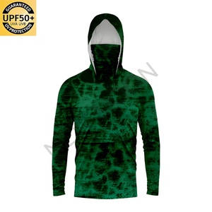 Customized Fishing Hoodie Men's Clothes Summer Breathable Long Sleeve Fishing Clothes <b>Sunscreen</b> Camouflage Fishing Shirt - Product Image 3