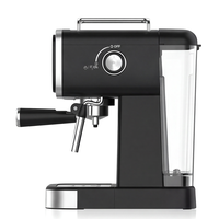 Machine à café expresso 1350W 20 bars avec réservoir d'eau de 1,5L, commande tactile et buse vapeur pour la préparation de café à domicile ou au bureau R.0209