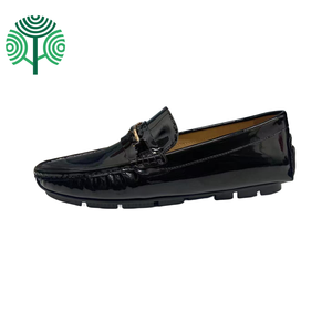 Elegantes Mocasines de Cuero Genuino para Hombre, Zapatos Casuales con Cierre Deslizante, Impermeables, Color Verde Perenne, para Otoño, Oficina, Ocio, Cómodos - Product Image 3