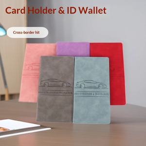 Porta Tarjetas de Identificación Multifuncional de Material PU, Portátil, Transfronterizo, con Almacenamiento para Boletos de Avión, Diseño <span class=keywords><strong>Pupi</strong></span> - Product Image 2