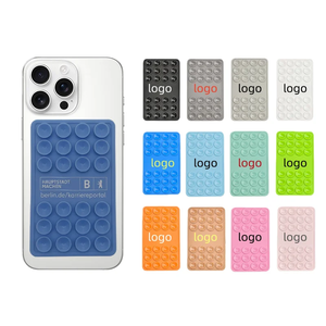 <b>Silicone</b> Suction Cup Holder Mobile Phone Accessories Custom Logo Non Slip Phone Suction Cup Mat Phone Selfie Grip Mount - Product Image 2