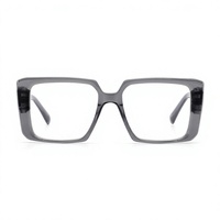 Montures de lunettes carrées grandes en acétate, monture optique pleine, lunettes optiques vintage, montures de lunettes carrées
