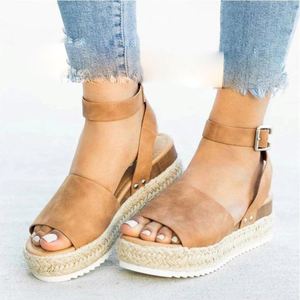 Chaussures pour femmes, sandales compensées en <span class=keywords><strong>espadrille</strong></span>, chaussures décontractées, chaussures pour femmes - Product Image 1