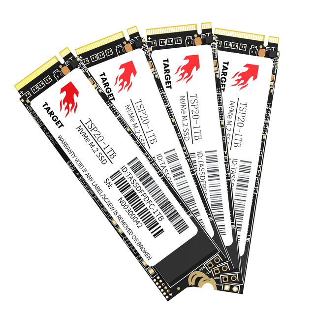 Hot Sale OEM NVMe PCIe 4.0 M.2 128GB-1TB SSD Internal Discs Target's 2280 Series High Performance Hard Drives