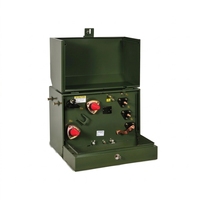 Transformateur monophasé immergé dans l'huile, série S, 60 Hz, pour extérieur, montage sur socle, 35 kV, résistant à la corrosion, bobinage en aluminium