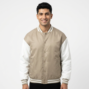Patchs de lettres à broderie personnalisée Veste en satin à broderie vintage 3d Veste de baseball universitaire avec logo personnalisé de haute qualité pour hommes - Product Image 1