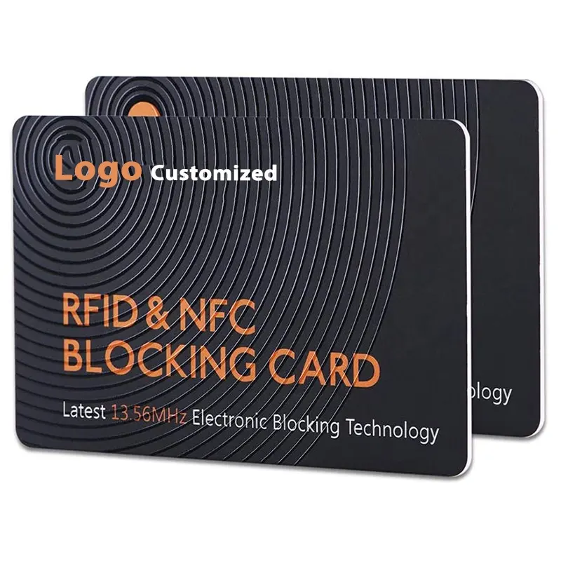 CMRFID Custom Printing Blocking Chip Card 85.5*54mm Rfid Blocking Card Protect All Wallet Bankcards Rfid Blocker