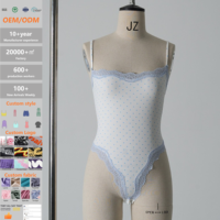 OEM & ODM Vente en gros Body de fitness pour femme en dentelle à pois, coupe string, premium, sexy, coupe ajustée