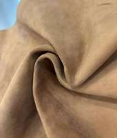 Cuir de veau suédé véritable pour chaussures et sacs pour hommes et femmes