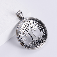 Bijoux hypoallergéniques, bijoux nordiques vikings, pendentif arbre de vie vintage en acier inoxydable pour cadeaux, grossistes, bijoux en acier inoxydable 316L 18K