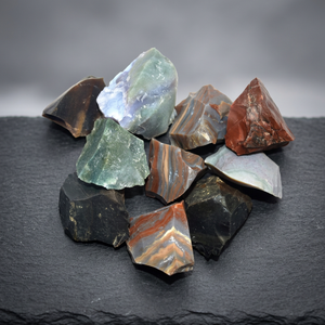 Piedra de jaspe pulida de fantasía, piedra semipreciosa artesanal de la India, gemas sueltas a la venta, piedra de jaspe pulida en bruto a la venta - Product Image 3
