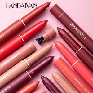 <span class=keywords><strong>HANDAIYAN</strong></span> - Lápiz Labial Mate Herbal de 12 Colores, Resistente al Agua, Duradero, Antiadherente, 30 g, Herramienta Cosmética de Maquillaje - Product Image 3