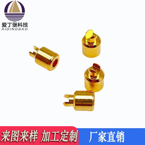 Connecteur à ressort à griffes pour carte PCB, broche en cuivre plaqué or, à travers trou, pour soudure de carte de circuit imprimé - Product Image 5