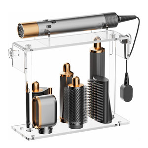 Support de rangement portable en acrylique pour <span class=keywords><strong>accessoires</strong></span> de coiffure <span class=keywords><strong>Dyson</strong></span> HQ, organisateur de comptoir pour <span class=keywords><strong>Airwrap</strong></span> et Styler – Vente en gros - Product Image 2