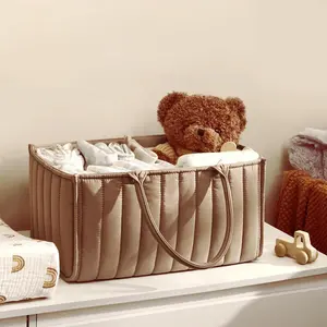 Vente en gros de caddie de couches pour bébés sac de rangement organisateur de couches pour maman panier sac à langer essentiel pour le changement