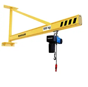 180 Graden Rotatie Swing Arm 3 Ton Muur Gemonteerde Jib Kraan Te Koop