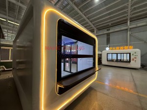 รถขายอาหารเคลื่อนที่พร้อมครัวครบชุด รถพ่วงขายอาหารขนาดเล็กแบบพกพา ร้านอาหารฟาสต์ฟู้ด ไอศกรีม - Product Image 6