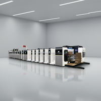 High Definition Pizza Box Printing Slotting Rotary Die Cutting Machine Corrugated Box Printing Machine