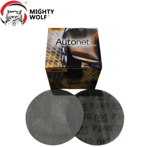 <span class=keywords><strong>Dischi</strong></span> abrasivi a rete <span class=keywords><strong>Mirka</strong></span> con carta vetrata da 6 pollici 150mm senza polvere Anti-blocco 80/180/240 grane - Product Image 1