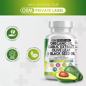 <span class=keywords><strong>OEM</strong></span> Oregano minyak bawang putih kapsul dengan daun zaitun ekstrak minyak biji hitam untuk dukungan kekebalan tubuh dan energi memberikan - Product Image 4