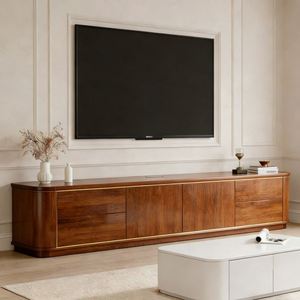 BALOM Customized <b>Wall</b>-Mounted <b>TV</b> Console <b>Floating</b> Media Cabinet Wooden Entertainment <b>Unit</b> for Living Room Interior Decoration - Product Image 4