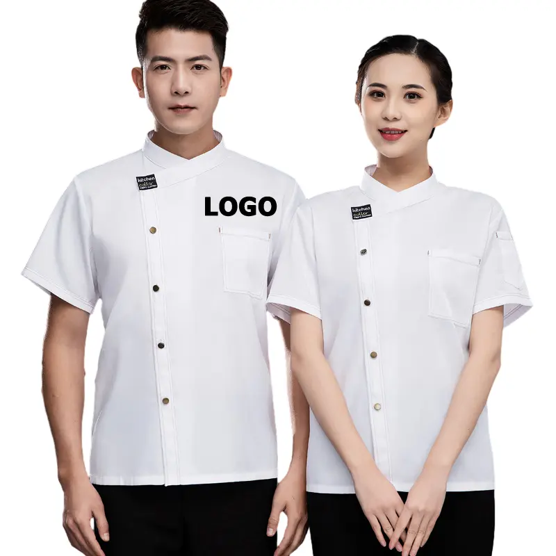 Customize LOGO Restaurant & Bar Uniforms chef's work uniform Long sleeve Short restaurant work clothes chef's uniform