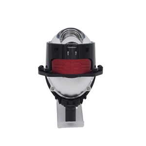 Mini lentille de projecteur d'éclairage avant H1 bi-xénon de 2.5 pouces avec carénage compatible avec le travail de bricolage de client de rénovation de lumière de voiture - Product Image 1