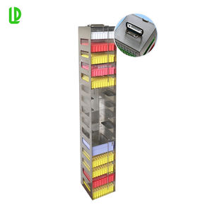 Estante de Congelación Vertical de Laboratorio ODM OEM, Estante de Criogénero de 15 Niveles, Apto para Congeladores de Temperatura Ultrabaja - Product Image 1