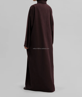 Robe longue maxi décontractée et modeste Willson, respirante, style abaya musulmane, vêtement islamique pour femme