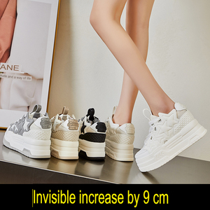 Chaussures à plateforme rehaussée Song Yaxuan Star pour femme, décontractées, style Dongda Bread, avec amorti Evergreen, Automne 2024 - Product Image 6