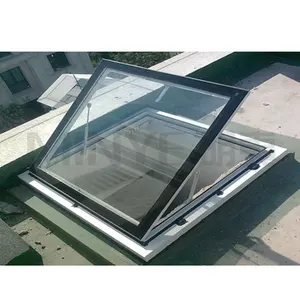 Kualitas tinggi tahan air gaya Perancis aluminium jendela atap listrik velux skylight