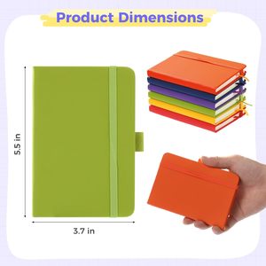 Carnets promotionnels personnalisés avec logo, en cuir PU, couverture rigide, format A6 pour étudiants, reliure rigide, journal/agenda A5 - Product Image 3