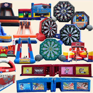 Gioco Gonfiabile Lancio dell'Ascia per Esterni, <span class=keywords><strong>Stand</strong></span> per <span class=keywords><strong>Giochi</strong></span> da Luna Park, <span class=keywords><strong>Giochi</strong></span> Gonfiabili da Carnevale, Paracadute Gonfiabile per Eventi - Product Image 1