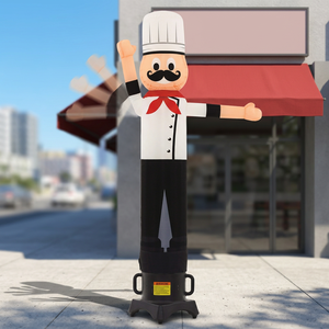 AIRFUN árabe restaurante cocinero globo bienvenida mascota inflable Chef - Product Image 1