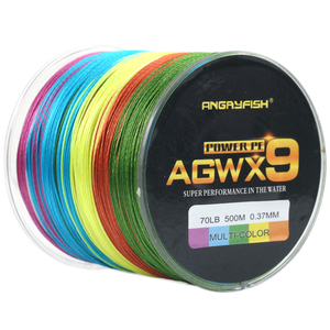 สายเบ็ดตกปลาถัก Angryfish 9X PE แบบลอยน้ำ 500 เมตร สีน้ำตาล/เทา/น้ำเงิน/เหลือง/เขียวลายพราง สำหรับตกปลาทะเล - Product Image 2