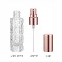 Flacons de parfum en verre 10ml 15ml avec vaporisateur diffuseur, rechargeables, bouchon à vis en aluminium, pour huiles essentielles et parfums – En stock
