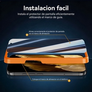 Protection d'écran en verre trempé pour la confidentialité 9H 28 °   Film anti-<span class=keywords><strong>espion</strong></span> 2.5D sans poussière, sans bulles, <span class=keywords><strong>application</strong></span> facile pour <span class=keywords><strong>iPhone</strong></span> 13 12 11 Phone Guard - Product Image 5