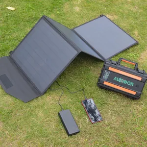 גנרטור הנייד 100W נייד מתקפל פנל סולארי מטען עבור קיץ קמפינג