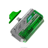 RUNCEIN Banco de Energía Desmontable con Batería Reemplazable de 5000mAh, Doble Enchufe, Carga Rápida y Carga Inalámbrica - Portátil