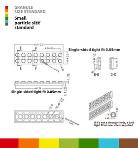 Jouets éducatifs en plastique ABS BABUR, modèle de la Golden Gate Bridge de San Francisco, scène de <span class=keywords><strong>rue</strong></span> architecturale, ensemble de blocs de construction, 50 pièces - Product Image 6