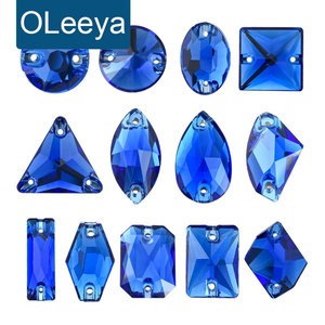 OLeeya Multiple Shapes Premium Quality K9 Glass Sew on Rhinestones <b>Crystal</b> Non Hot Fix Strass for Clothing Wedding Dresses - Product Image 1
